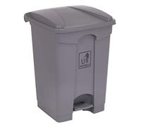 Sealey Plastic Pedal Bin 45l Grey