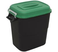Sealey Durable Refuse Storage Bin Suitable For Outdoor Use 75 Litres Green Bm75G