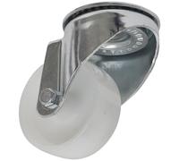 Sealey Bolt Hole Swivel Castor White 80mm
