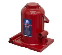 Sealey Bottle Jack Hydraulic Ram Car Van Lifting Jacking Pump Garage - 50 Tonne