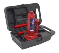 Sealey Bottle Jack Lift 2 Tonne With Overload Valve & Case Red/Black SJ2BMC