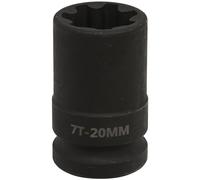 Sealey VS0986 Brake Caliper Socket 1/2inSq Drive 20Mm 7-Point