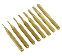 Sealey AKB08 Brass Pin Punch Set 8Pc