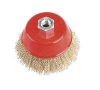 Sealey CBC100 Brassed Steel Cup Brush Ø100Mm M14 X 2Mm