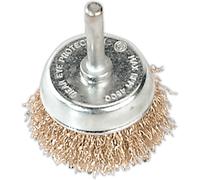 Sealey SCB50 Wire Cup Brush Ø50Mm With Ø6Mm Shaft