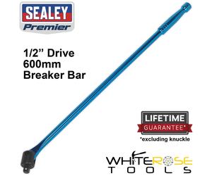 Sealey Breaker Bar 600mm 1/2" Drive Power Socket Flexi Knuckle Blue Premier