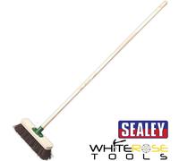 Sealey Broom 12"(300mm) Stiff/Hard Bristle Brush Cleaning Clean Floor Sweep