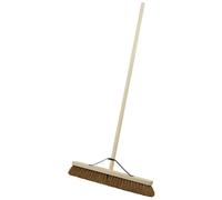 Sealey Broom 24" 600mm Soft Coco Bristle For Indoor & Outdoor Sweeping BM24S