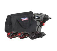Sealey Brushless Impact Wrench Kit 1/2"sq Drive 20V Sv20 Series 4Ah Cp20Viwxkit