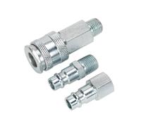 Sealey ACH60 Air Tool Coupling Kit 1/4inBsp High Flow
