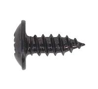 Sealey BST3510 Self-Tapping Screw 3.5 X 10Mm Flanged Head Black Pozi Pack Of 100