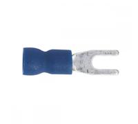 Sealey BT13 Easy-Entry Fork Terminal Ø3.7Mm (4Ba) Blue Pack Of 100