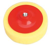 Sealey PTC/CH/M14-Y Ø150 x 50mm Buffing and Polishing Foam Head M14 x 2mm Yellow/Coarse