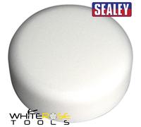 Sealey Buffing & Polishing Foam Head Hook-and-Loop Ø150 x 50mm White/Dense