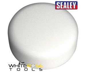 Sealey Buffing & Polishing Foam Head Hook-and-Loop Ø150 x 50mm White/Dense