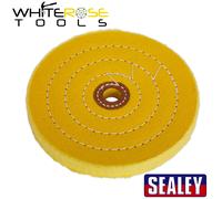 Sealey Buffing Wheel Ø150 x 13mm Ø13mm Bore Coarse Cotton Grinders
