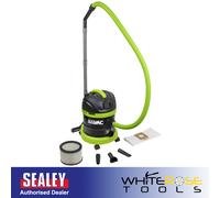 Sealey BuilderVac® Wet & Dry Vacuum Cleaner 15L Stainless Steel M Class 230V [EEK: Not Supplied]