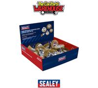Sealey Wire Brushes BWBS40DB 6mm Shaft Assorted Sizes Display Box of 40