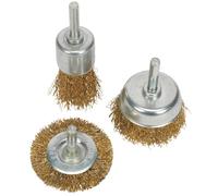 Sealey BWBS40DB Wire Brushes Assorted Sizes Display Box of 40