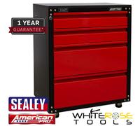 Sealey APMS84 4 Drawer Modular Cabinet With Worktop 665mm Storage Unit