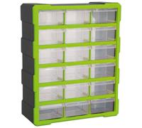 Sealey Cabinet Box 18 Drawer - Hi-Vis Green/Black