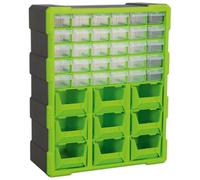 Sealey Cabinet Box 39 Drawer - Hi-Vis Green/Black