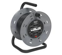 Sealey 25m Cable Reel with Thermal Trip 4 x 230V BCR2525