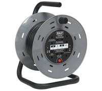 Sealey Cable Reel 25mtr 4 x 230V Heavy-duty