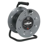 Sealey Cable Reel 50m 4 x 230V 1.25mm Thermal Trip