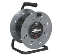 Sealey 50m Cable Reel with Thermal Trip 4 x 230V BCR50
