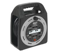 Sealey Cable Reel Box Type 15m 4 x 230V 1.25mm_ Thermal Trip - BCR15CB