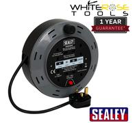 Sealey Cassette Type Cable Reel 10mtr 4 x 230V 1.00mm² Thermal Trip