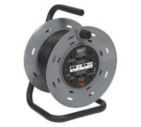 Sealey Cable Reel 25m 4 x 230V 2.5mm Thermal Trip BCR2525