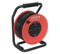 Sealey Cable Reel CR25025 – 50m 4-socket 230V 2.5mm² Heavy Duty Thermal Trip