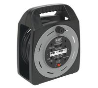 Sealey 3 Socket Cable Extension Reel Box 240v 25m