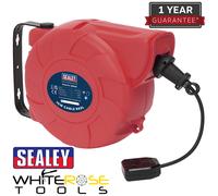 Sealey Cable Reel System Retractable 15m 1 x 230V Socket