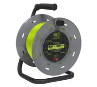 Sealey 4 Socket Cable Extension Reel 240v 25m