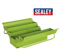 Sealey Cantilever Tool Box 21" 530mm Metal 5 Tray Storage Toolbox Green Ap521Hv