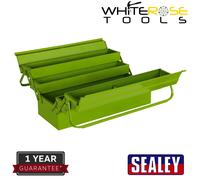 Sealey Cantilever Toolbox 4 Tray 530mm Hi-Vis Green Lockable Portable