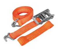 Sealey TDRWA Car Transporter Ratchet Strap 50Mm X 3M Alloy Wheel - Single 5000Kg Breaking Strength