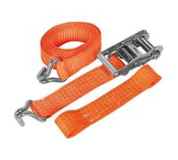 Sealey Car Transporter Ratchet Tie Down 50mm 3M Alloy Wheel Single 5000Kg Tdrwa