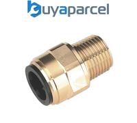 Sealey CAS15BSA Speedfit® Brass Straight Adaptor 15mm x 1/2"BSPT