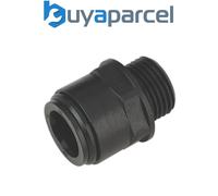 Sealey CAS15SA Speedfit® Straight Adaptor 15mm x 1/2"BSP - Pack of 2