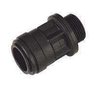 Sealey CAS22SA Straight Adaptor 22Mm 3/4inBsp Pack Of 2 (John Guest Speedfit® - Pm012216E)
