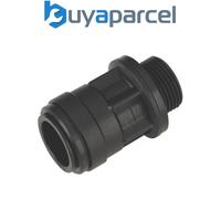 Sealey CAS22SA Speedfit® Straight Adaptor 22mm x 3/4"BSP - Pack of 2