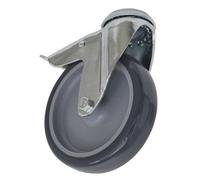 Sealey Castor Wheel 100mm Bolt Hole Swivel With Total Lock 70Kg Load Scw2100Sbl