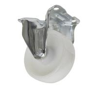 Sealey Fixed Plate Castor White Polyamide 100mm