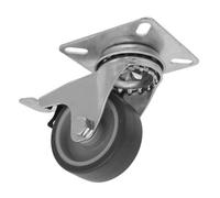 Sealey SCW250SPLEM Medium-Duty Thermoplastic Swivel Castor Wheel With Total Lock Ø50Mm - Trade