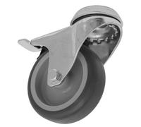 Sealey Castor Wheel 75mm Bolt Hole Swivel With Total Lock 60Kg Load Scw275Sblem