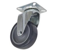 Sealey Castor Wheel 75mm Plate Swivel 60Kg Load Capacity Polypropylene Scw275Sp